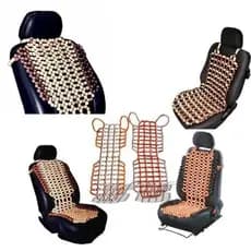 Capa assento massageador universal para banco de carro bolinha madeira