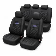 Capas Para Bancos 100% Couro Linha Premium Diamantada Modelos Ford Courier Fiesta Focus