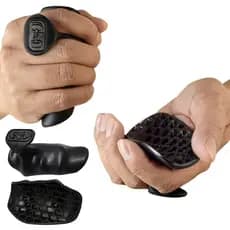 Grip Anatômico Luva de Academia Musculação Crossfit Munhequeira Fit Treino Luva Fitness