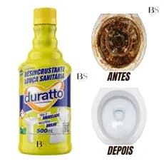 Desincrustante Louça Vaso Sanitário Duratto 500ml Tira Manchas Limpa Limo Encardido Sem Esforço