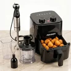 KIT AIR FRYER 2,5L DIGITAL E MIXER INOX COMPLETO