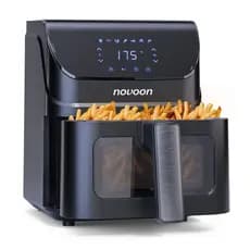 Air Fryer 4,5L Digital 1400W com Visor | Sem Óleo | Assa, Frita e Reaquece | Fácil de Limpar | 127/220V