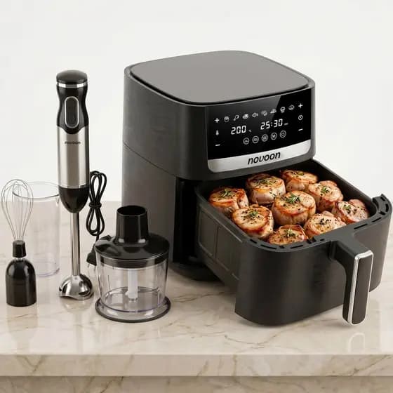 KIT AIR FRYER 8L E MIXER COMPLETO