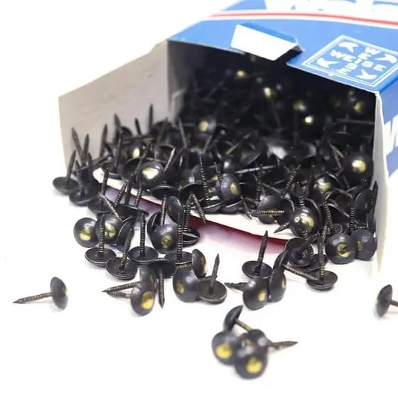 Kit 1000 Tachas Ferro Fumê c/  FOP 225 para tapeçaria