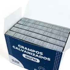 Grampo Industrial 80/10 Caixa c/ 10.000 Unid. Decofix
