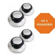 Puxadores Tampa Panela Aço Inox Universal Reposição Kit 4