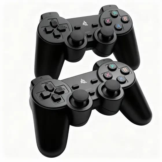 KIT 2 Controle Gamer Sem Fio 2.4G  Conexão Simultânea Alcance de 10m para PC e Consoles de Jogos Pilhas AAA