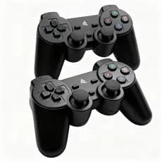 KIT 2 Controle Gamer Sem Fio 2.4G  Conexão Simultânea Alcance de 10m para PC e Consoles de Jogos Pilhas AAA