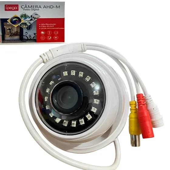 Câmera de Segurança AHD 720p Dome Resistente à água e poeira IP66 com Visão Noturna Monitoramento