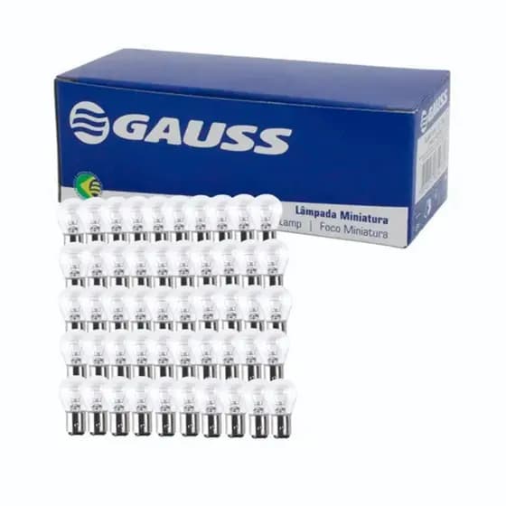 Lampada 2 Pólos 12v 21/5w Gauss 1034 Cx C/50 Unidades