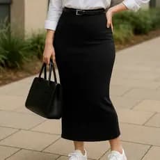 TETELESTAI - SAIA LÁPIS MAXI MIDI - Moda Evangélica
