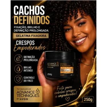 Gelatina Capilar Crespos Empoderados Advance Tech Avon 250g