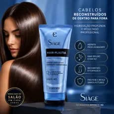 Condicionador Eudora Siàge Hair-Plastia 200ml Reconstrução Hidratação Profunda