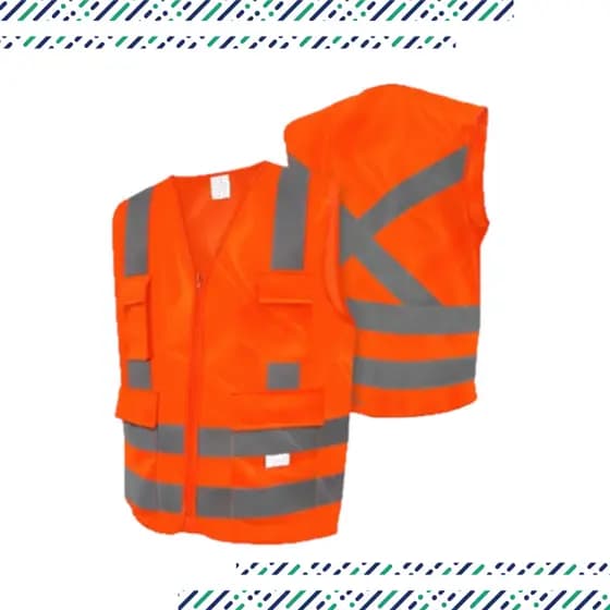 Colete Refletivo Seguranca Tipo Blusão Colete Refletivo Com 4 Bolso Colete Alta Visibilidade
