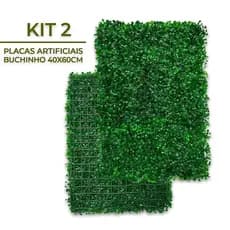 Kit 2 Placas Grama Artificial Parede Muro Inglês Verticalml