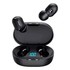 Fone De Ouvido Sem Fio E6s AIRDOTS Bluetooth 5.0 Tws Preto COM VISOR