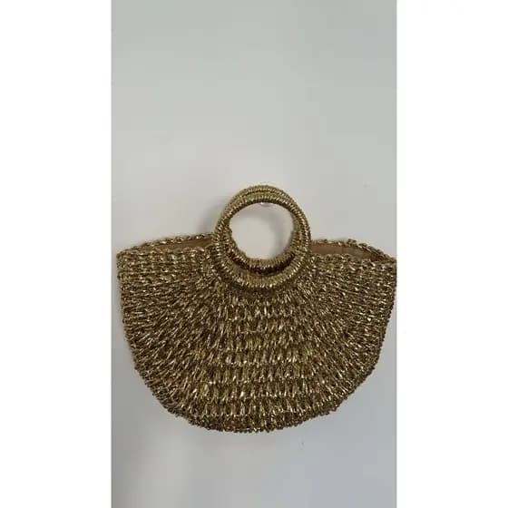 bolsa de praia ,feita a mao,bolsa de palha brilhante