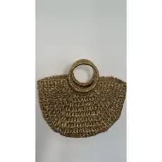 bolsa de praia ,feita a mao,bolsa de palha brilhante