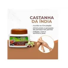 creme castanha da índia para penas cansadas e com varizes ação hidratante