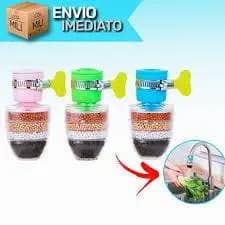 Kit 3 Peças Mini Filtro Purificador Bico de Torneira