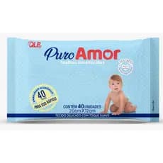 Lenço umedecido Puro Amor 40 Unidades Toque Suave