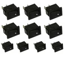 Oferta com 10 Chave Gangorra Pulsante 6A 250V 2 pernas Retrátil KCD001