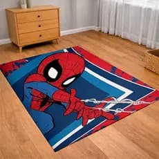 TAPETE DECORATIVO INFANTIL HOMEM ARANHA  AVELUDADO TAMANHO 130X100