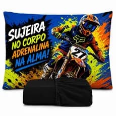 JOGO DE LENÇOL SOLTEIRO  MOTO CROSS, ADRENALINA, FRONHA TRAVESSEIRO E DE LENÇOL DE ELASTICO