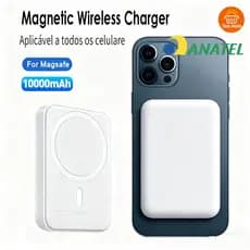 Carregador De Indução Portátil Para iPhone Magsafe Carga De Bateria Sem Fio 3000mAh/5000mAH/10000mah