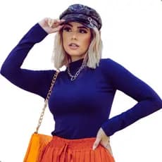 Blusa Cacharrel Segunda Pele Malha Roupas De Frio Blusinha Inverno Outono