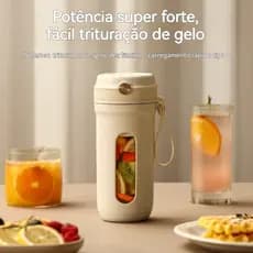 Espremedor De Frutas Elétrico Portátil Suco Limão -350 Ml