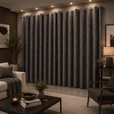 Cortina Jacquard Luxo para Sala Quarto Casa Decoração