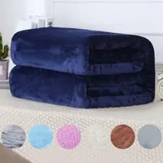 Manta Casal Soft Antialérgica 2,00x1,80Mt Lisa Várias Cores