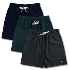 Bermuda Tactél Masculina/Menino Juvenil do 10 ao 16 com Bolso Frontal e Cadarço Ajustável no Cós