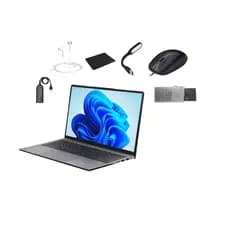 Notebook Slim Intel 500gb 32gb Ram Tela 16.2 4k + Acessórios Cor Preto