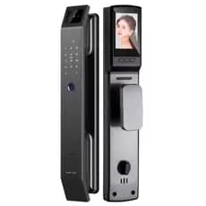 Fechadura eletrônica inteligente câmera, reconhecimento facial 3D, Digital Biométrica Envio Imediato