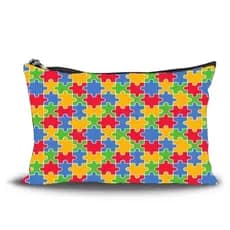 Nécessaire,Bolsa de maquiagem Autismo