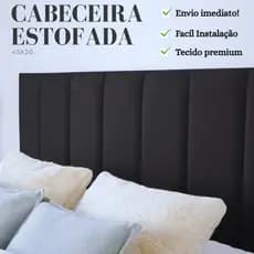 Kit Cabeceira de Cama Box 45x20cm Retângular - Varios Tamanhos