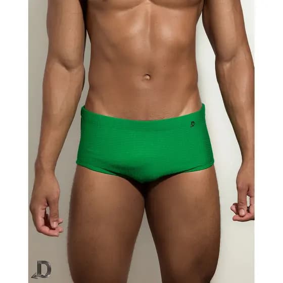 SUNGA MASCULINA TRADICIONAL DIABOY VERDE TEXTURIZADA
