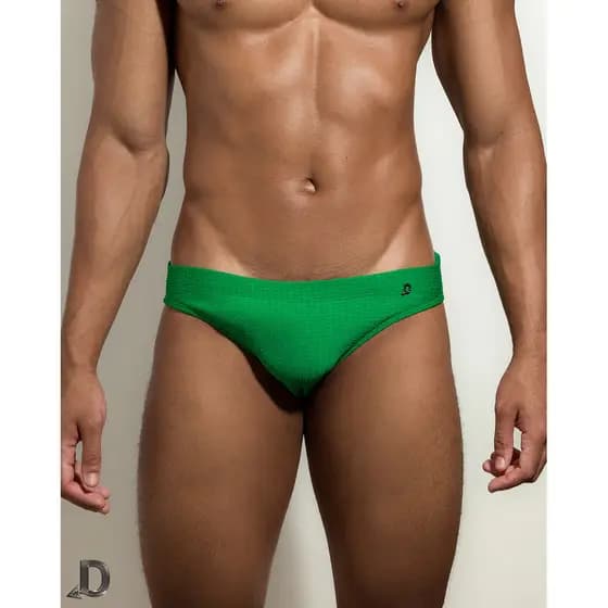 SUNGA MASCULINA SUPER SLIM DIABOY VERDE TEXTURIZADA