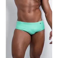 SUNGA MASCULINA CLASSICA DIABOY VERDE MENTA TEXTURIZADA