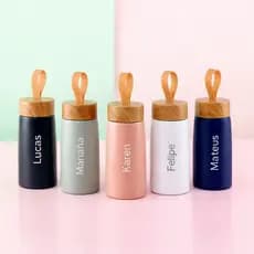 GARRAFA TÉRMICA PERSONALIZADA 250ML PEQUENA ESCOLAR DELICADA