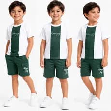 Lançamento De Verão - Conjunto Infanto Juvenil De Bermuda E Camisa Modelo 2026