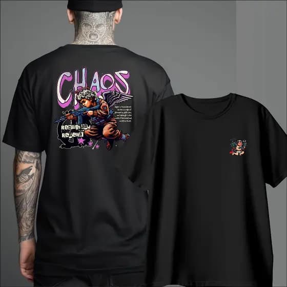 Camiseta Camisa Masculina Baby Anjo Gangster Ak47 Streetwear