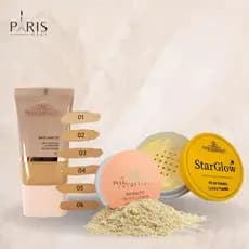 KIT BASE MATTE + PÓ TRANSLUCIDO + PÓ DE BANANA - 3 ITENS
