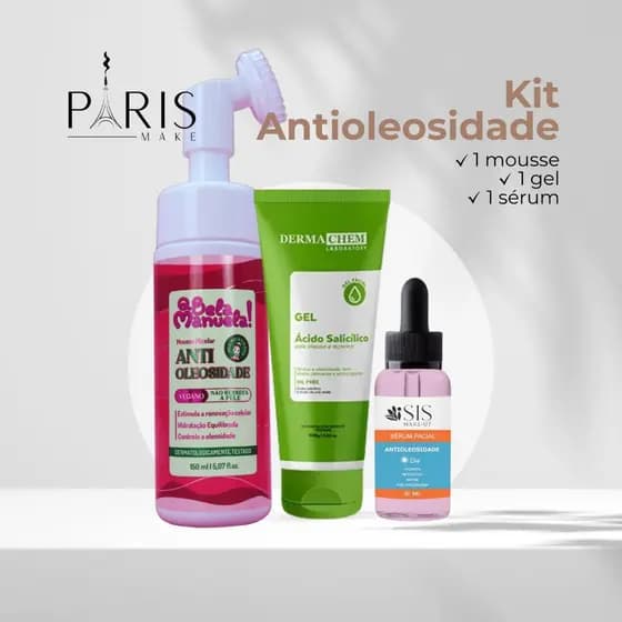 KIT SKIN CARE ANTIOLEOSIDADE (MARCAS VARIADAS)