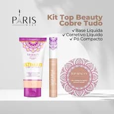 Base Cobre Tudo Tatuagem/Manchas/Melasma Kit Cobre Tudo Top Beauty Ultimate Cover Alta Cobertura