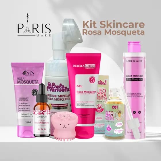 KIT SKIN CARE ROSA MOSQUETA  - 7 ITENS (MARCAS VARIADAS)