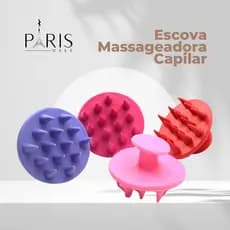 Escova De Silicone Massageadora Para Shampoo / Escova De Banho / Limpeza De Couro Cabeludo
