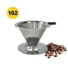 Filtro de Café e Chá Inox 102 – Reutilizável Durável e Econômico